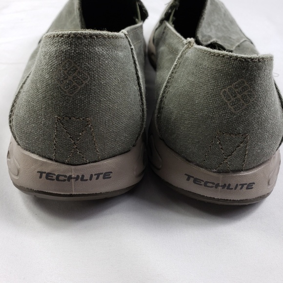 Columbia Mens Techlite Army Green Sunvent Shoes 13 - Picture 6 of 8